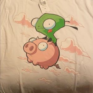 Invader zim Gir riding pig tee